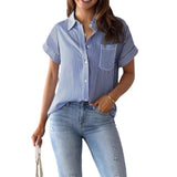 Loose-fitting Casual Short-sleeve Shirt