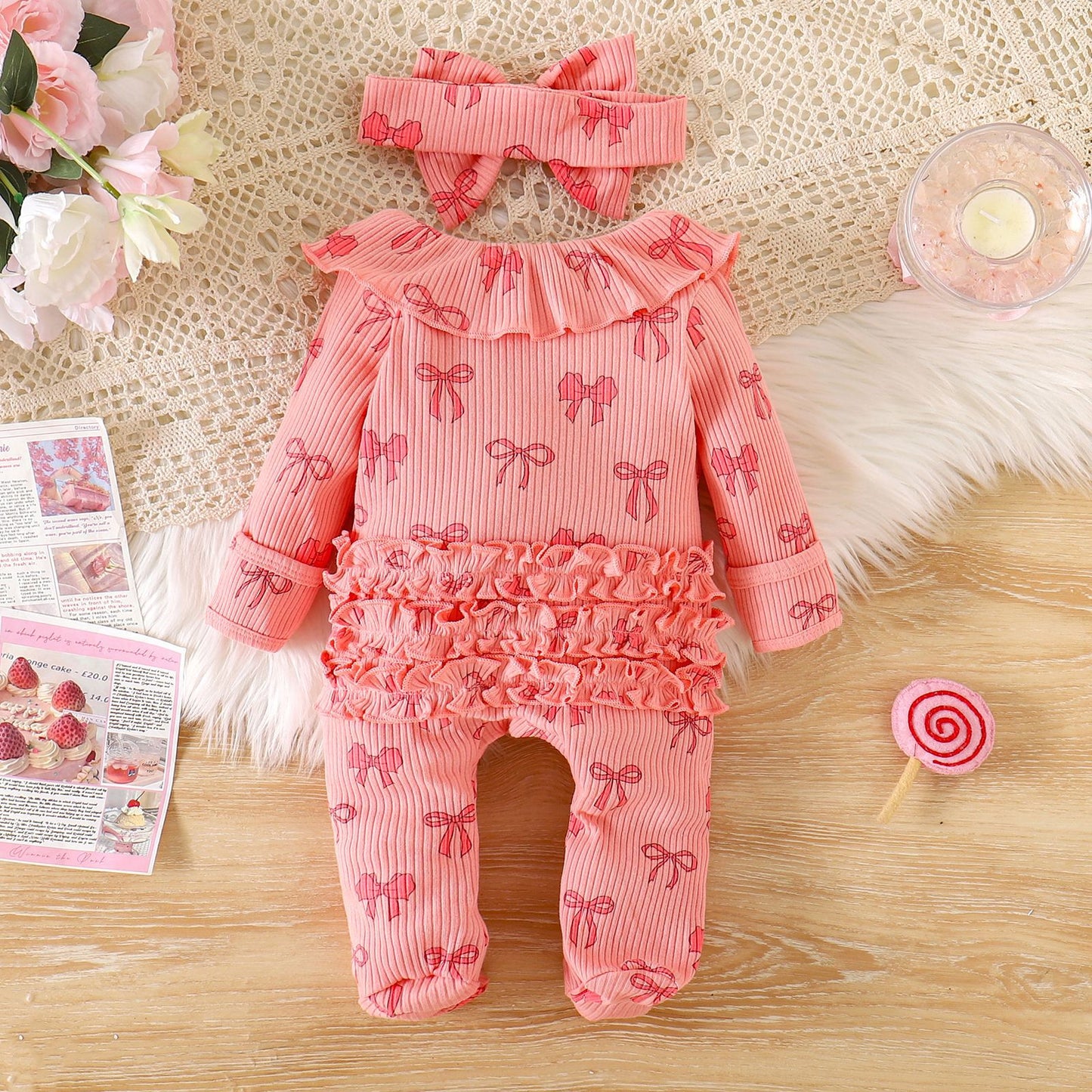 Long-sleeve One-piece Romper For Babies With Long Sleeves
