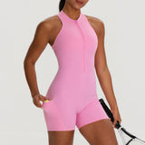 Tight-fitting Padded Peach-butt Fitness Bodysuit
