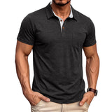 Men's Short-sleeve Lapel T-shirt Polo Shirt