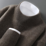 Men's Casual Loose-Fitting Cashmere Base-Layer Sweater