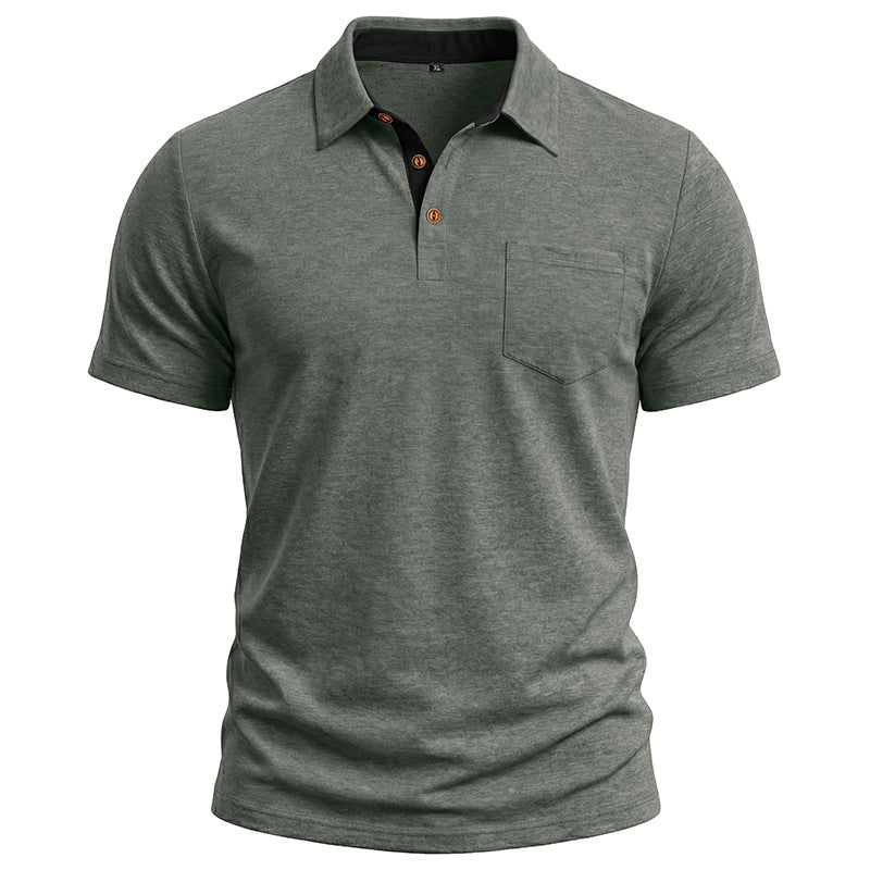 Men's Short-sleeve Lapel T-shirt Polo Shirt