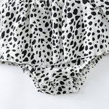 R Cotton Leopard Short Climbing Style Dress