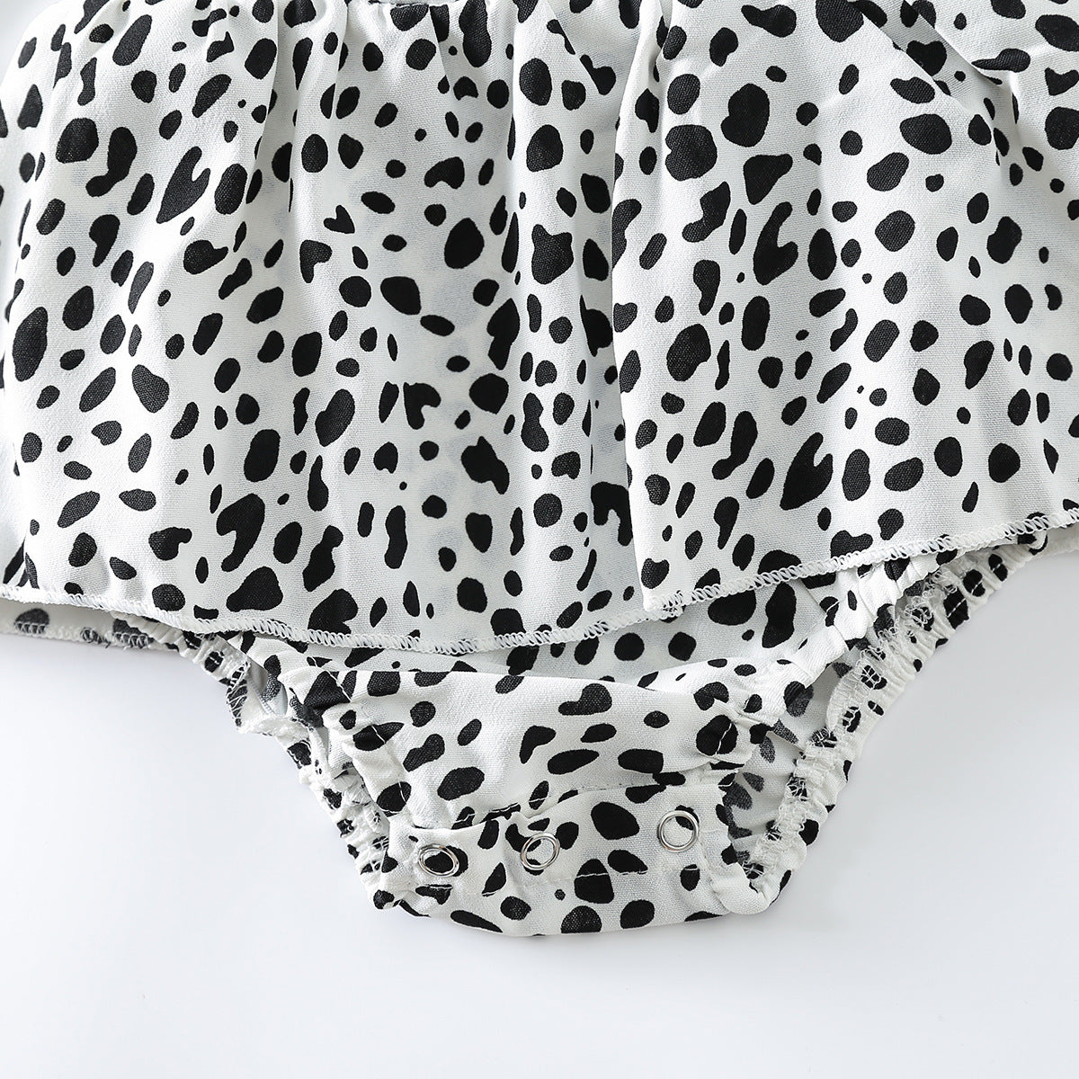 R Cotton Leopard Short Climbing Style Dress