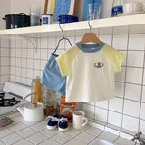 Summer Baby Short Sleeved Top Set For Boys, Children, And Girls