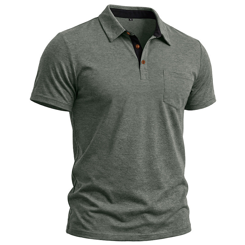 Men's Short-sleeve Lapel T-shirt Polo Shirt