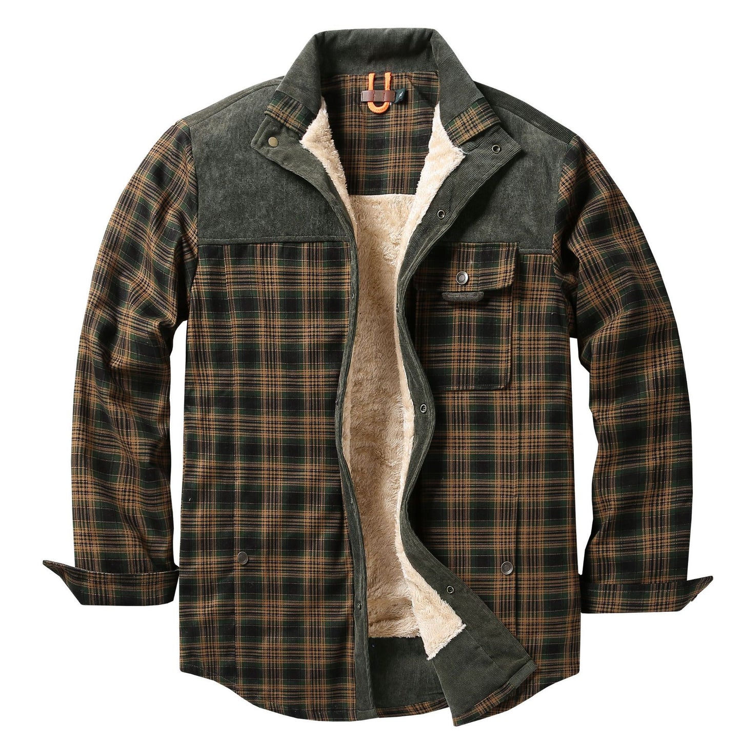 European-size Plaid Shirt Mens Outerwear