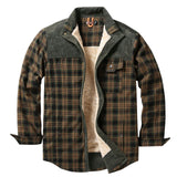 European-size Plaid Shirt Mens Outerwear