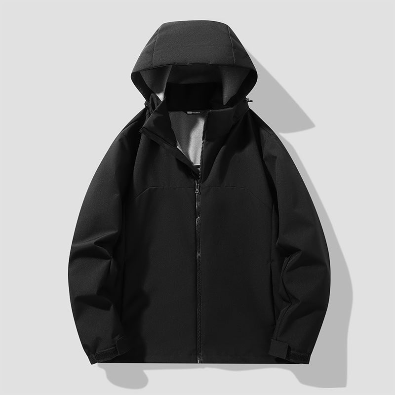 Outdoor Couple's Hardshell Jacket Single-Layer Hiking Coat