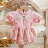 First Birthday Dress For Baby Girls, Summer New Arrivals, Chinese-style Onesie